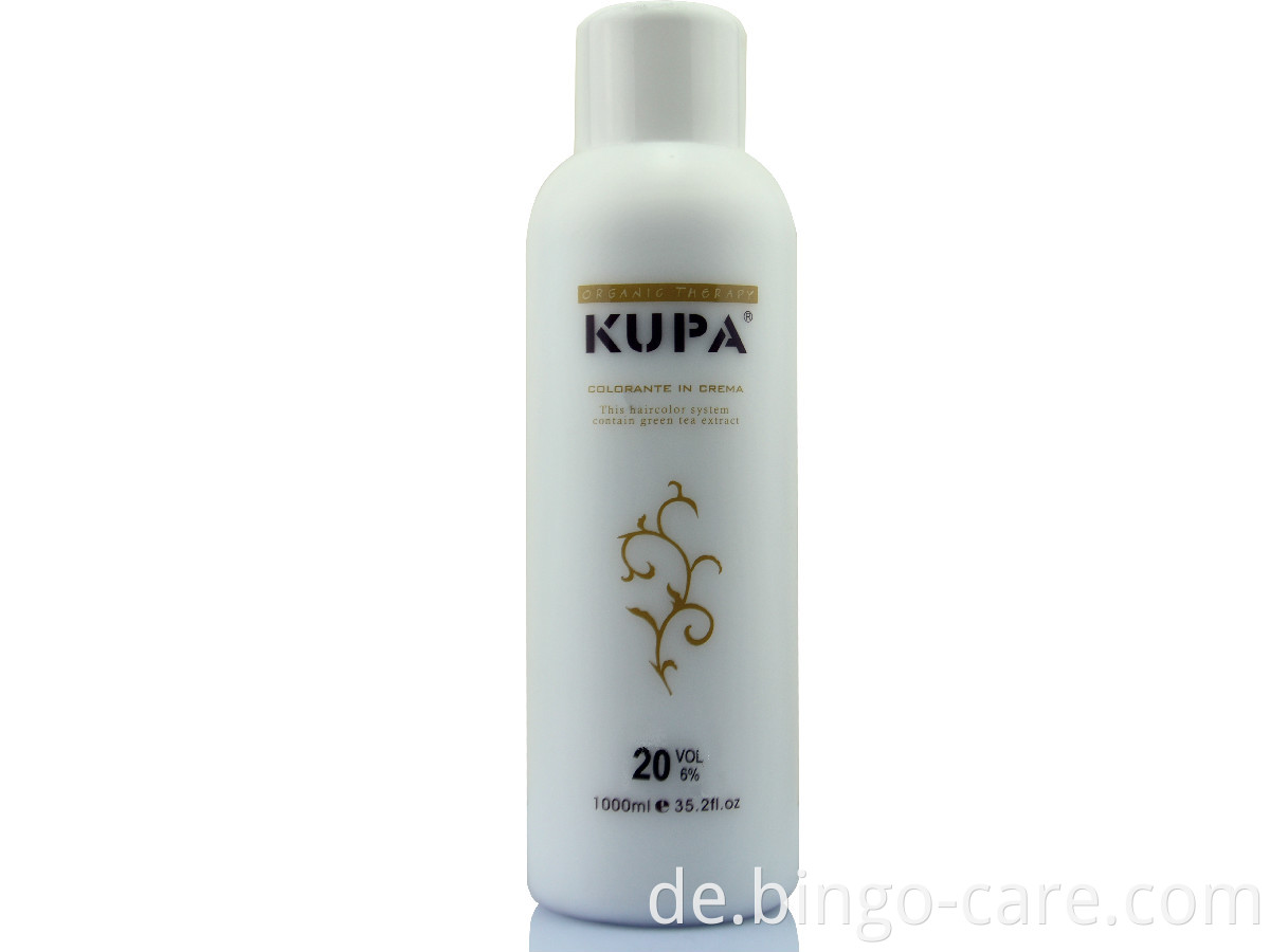 KUPA Professional Salon Verwenden Sie Haaroxidationscreme-Haarfärbemittel, die in Italien als Handelsmarke formuliert wurden